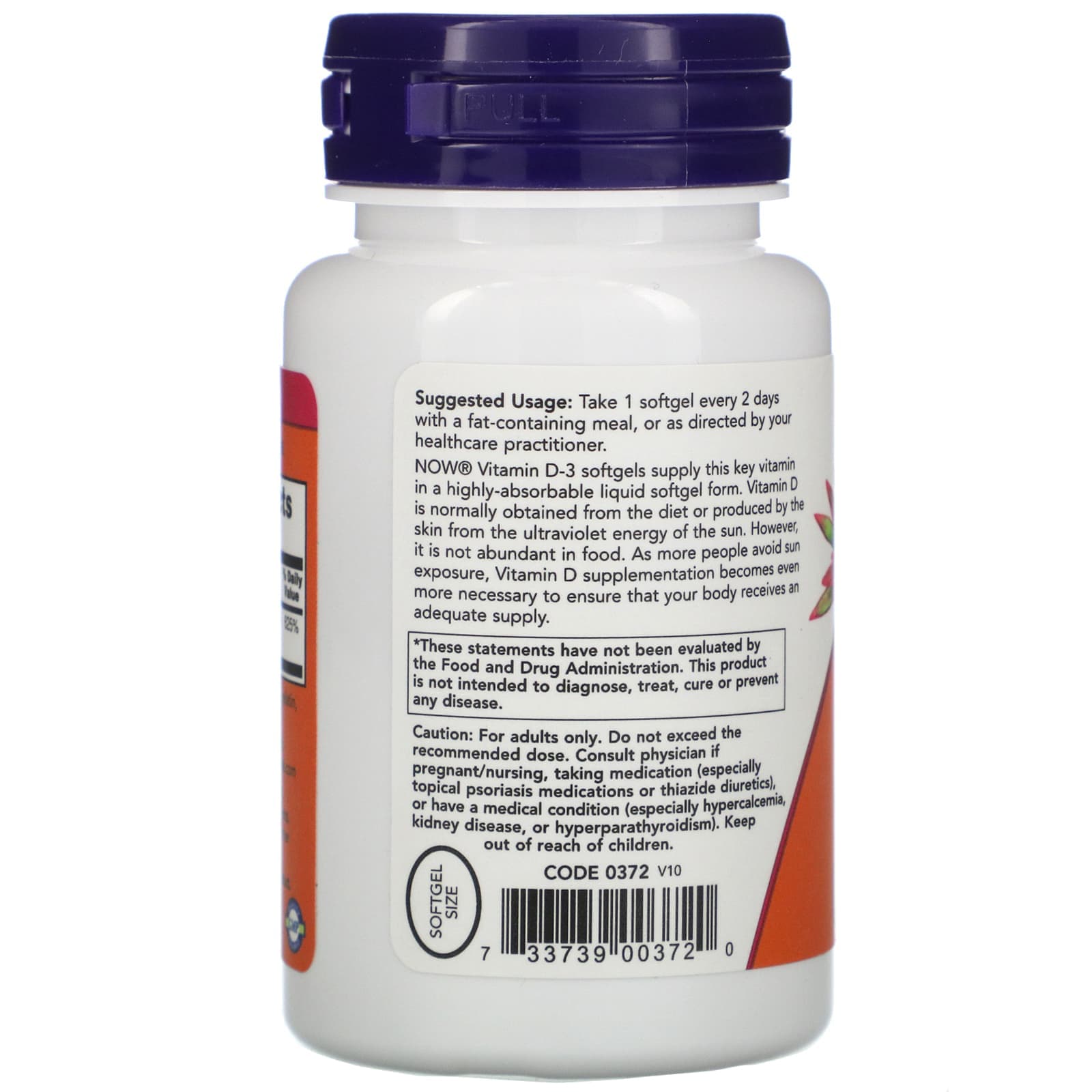 NOW Foods NOW Vitamin D3 5000 IU