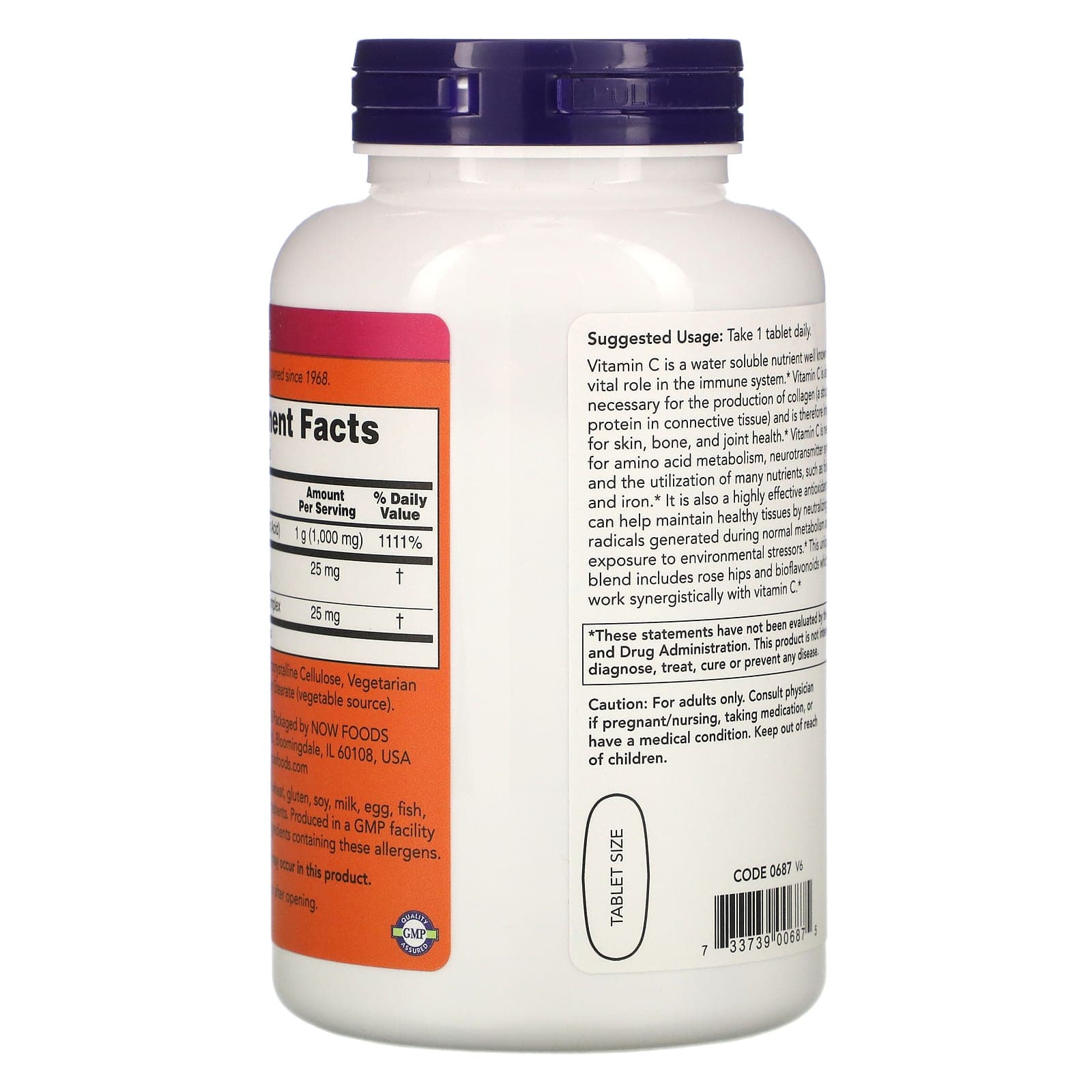 NOW Foods NOW Vitamin C-1000 with Rose Hips
