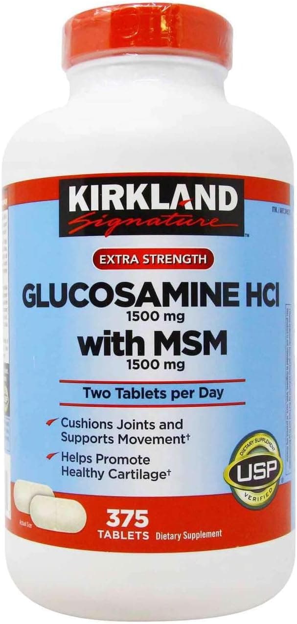 Kirkland Signature Glucosamine HCI 1500mg with MSM